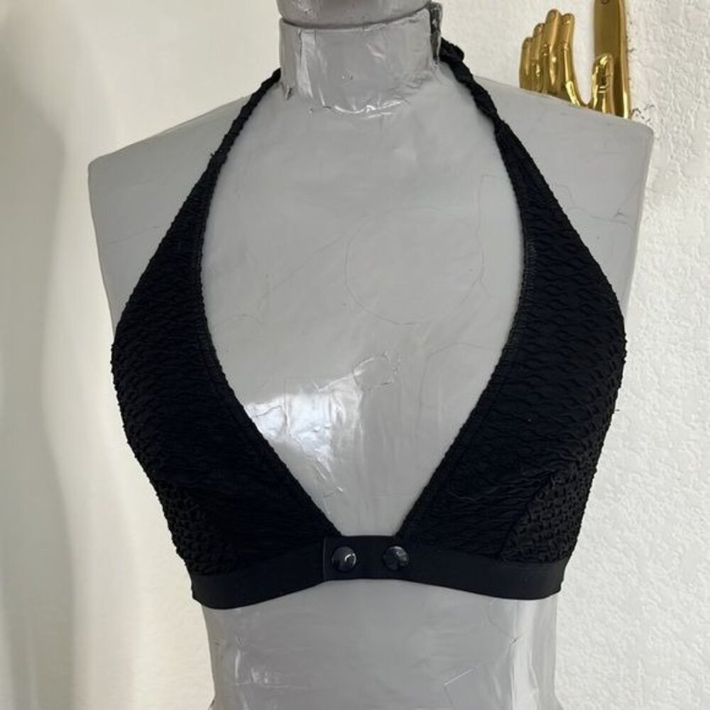 ERES Halter Textured Gang Bikini Top